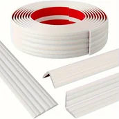 Inne - TEMU Listwy ochronne narożników z PVC: Dekoracyjne płytki do wnętrz i na zewnątrz, krawędzie okien, sufity, blaty i krawędzie podłóg - samoprzylepne, - miniaturka - grafika 1