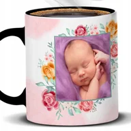 Kubki - Kubek Z Nadrukiem MAŁA KSIĘŻNICZKA METRYCZKA Czarno Biały Kreator - miniaturka - grafika 1