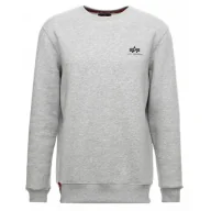 Odzież taktyczna i umundurowanie - Alpha Industries Bluza Small Logo Basic 188307 17 - Szary Melanż - miniaturka - grafika 1