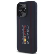 Etui i futerały do telefonów - Etui RED BULL Silicone Vertical Logo MagSafe do Apple iPhone 16 Pro Granatowy - miniaturka - grafika 1