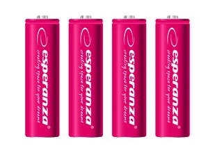 Esperanza 2000mAh 4 szt AA Czerwone EZA104R (EZA104R) - Ładowarki i akumulatory - miniaturka - grafika 1