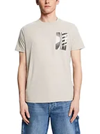 Koszulki męskie - edc by ESPRIT Męski T-shirt 043CC2K317, 040/LIGHT Grey, XL, 040/jasnoszary., XL - miniaturka - grafika 1