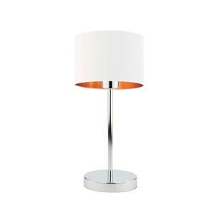 Nowoczesna biała lampka stołowa nocna na stolik do salonu NICEA GOLD - Lampy stojące - miniaturka - grafika 1