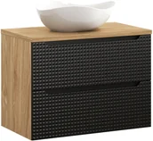 Meble łazienkowe - Zestaw meblowy 80cm z blatem i umywalką nablatową Cloud - miniaturka - grafika 1