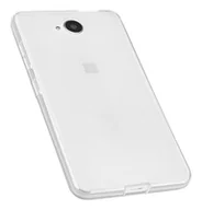 Etui i futerały do telefonów - mumbi Etui kompatybilne z Microsoft Lumia 650 etui na telefon komórkowy, przezroczyste białe - miniaturka - grafika 1
