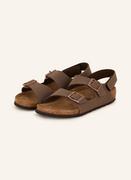 Sandały damskie - Birkenstock Sandały Milano braun - miniaturka - grafika 1