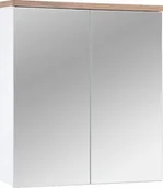 Szafki łazienkowe - Szafka łazienkowa BALI WHITE 840 z lustrem 60 cm - miniaturka - grafika 1