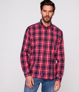 Koszula męska comfort NEW TENBY KL03 RED-XXXL - Koszule męskie - miniaturka - grafika 1