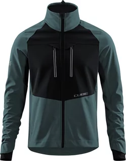 Kurtki rowerowe - Cube Cube Blackline 365 Softshell Jacket Men, czarny/szary XXL 2022 Kurtki MTB 122170083 - grafika 1