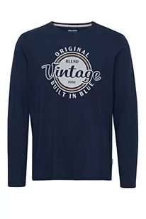 Blend t-shirt męski l/s, 194024/Dress Blues, S - Koszulki męskie - miniaturka - grafika 1