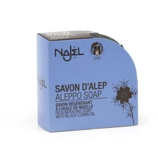 NAJEL Mydło z Aleppo z olejem z czarnuszki - Aleppo Soap Black Cumin Oil Mydło z Aleppo z olejem z czarnuszki - Aleppo Soap Black Cumin Oil - Szampony do włosów - miniaturka - grafika 2
