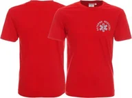 Odzież robocza - Promostars LPP - Koszulka ratownicza czerwona męska odblaskowa - nadruk przód - miniaturka - grafika 1