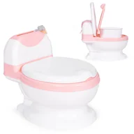Nocniki - Nocnik toaleta z wyjmowanym wkładem sedes dla dzieci zamykany ze szczotką ECOTOYS - miniaturka - grafika 1