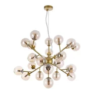 Lampy sufitowe - Maytoni LAMPA wisząca DALLAS MOD545PL-24G Maytoni modernistyczna OPRAWA szklany ZWIS kule balls bursztynowe MOD545PL-24G - miniaturka - grafika 1