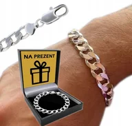 Bransolety męskie - BRANSOLETKA GRUBA Srebrna Męska SREBRO pr 925 Bransoleta 13mm/24cm Pancerka - miniaturka - grafika 1