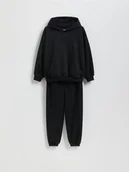 Bluzy dla chłopców - Reserved - Bawełniany komplet - czarny - miniaturka - grafika 1