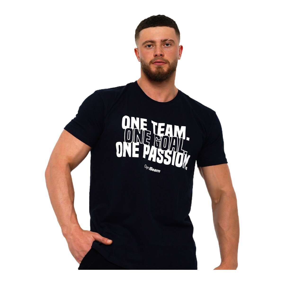 Koszulka męska GymBeam One Team T-shirt Navy L