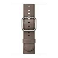 Akcesoria do smartwatchy - Apple Skórzany pasek z klamrą klasyczną w kolorze szarobrązowym do koperty 42mm / 44mm / 45mm / 46mm / 49mm - rozmiar M/L - miniaturka - grafika 1