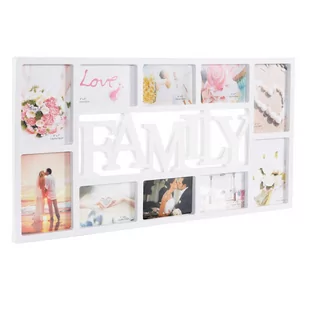 NA Ramka zdjęcia 10 zdjęć multiramka Family biała PF0013 - Ramki na zdjęcia - miniaturka - grafika 1