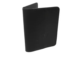Etui Na Dokumenty PolskaGalanteria.pl LOGO Duże Skóra Naturalna Pionowe CZARNE - Etui na dokumenty i karty - miniaturka - grafika 1
