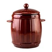 Beczki - BECZKA HERMETYCZNA DO KISZENIA KAPUSTY garnek kamionka na smalec ogórków 6 L - miniaturka - grafika 1