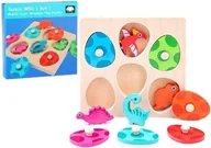 Układanki dla dzieci - Drewniana układanka jaja dinozaurów - miniaturka - grafika 1