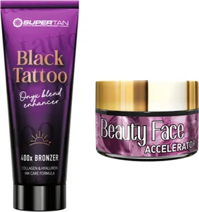 Supertan Black Tattoo + Słoiczek Beauty Face - Balsamy i kremy do opalania - miniaturka - grafika 1