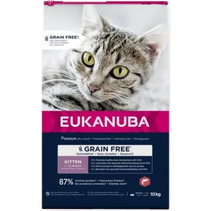 Eukanuba Kitten Grain Free, z łososiem - 10 kg - Sucha karma dla kotów - miniaturka - grafika 1