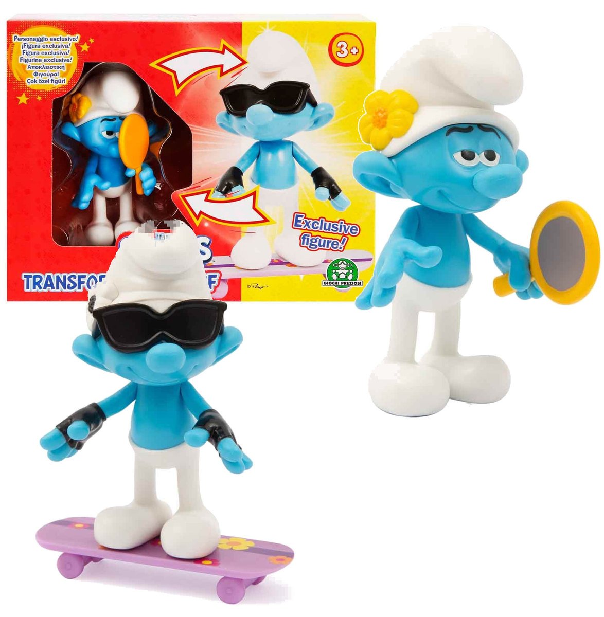 Smerf Smerfy Laluś 2w1 figurka z akcesoriami dla dzieci 3+ Gargamel