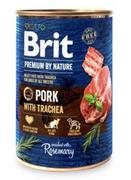 Mokra karma dla psów - Brit Premium By Nature Puszka Wieprzowina z Tchawicą 800g - miniaturka - grafika 1