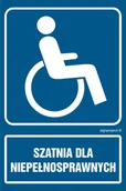 Systemy ekspozycyjne i znaki informacyjne - RB031 SZATNIA DLA NIEPEŁNOSPRAWNYCH, FN - FOLIA SAMOPRZYLEPNA; (350X525MM) - miniaturka - grafika 1