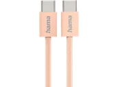 Kable - Kabel USB-C HAMA Data Fabric 1m Pomarańczowy - miniaturka - grafika 1