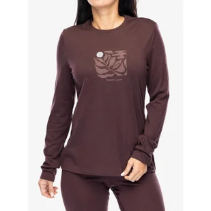 Bluza termiczna damska Odlo Merino 200 Nature Lover TS Crew Neck LS - Bluzy sportowe damskie - miniaturka - grafika 1