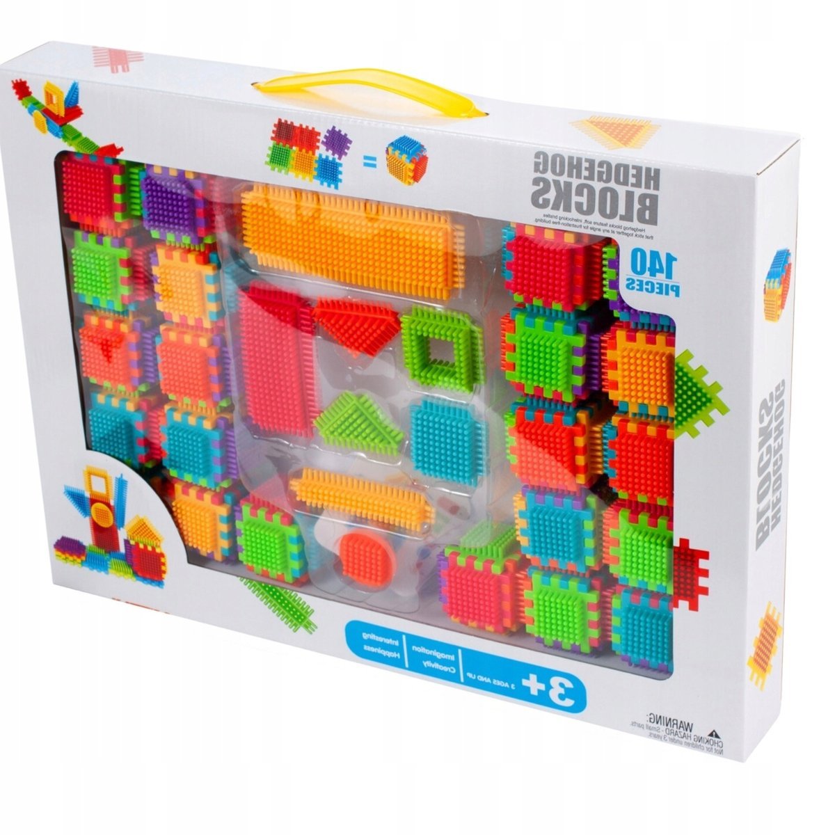 Kreatywne Klocki Jeżyki Konstrukcyjne Wafle Dla Dzieci 140 Elementów