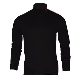 Golf męski Hugo Boss Derollo224 Slim Fit Czarny - 50479373-XXL - Bluzy męskie - miniaturka - grafika 1