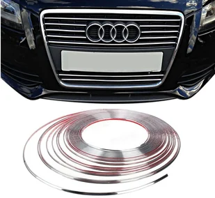 Listwa Chrom Chromowana Na Grill Audi A6 C6 C7 C8 A8 D2 D3 D4 A7 - Akcesoria tuningowe - miniaturka - grafika 1