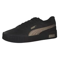 Trampki damskie - PUMA Damskie trampki Carina 2.0 Space Metallics, Puma Black Puma Gold, 37.5 EU - miniaturka - grafika 1