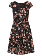 Sukienki - ApartFashion Sukienka damska, Czarno-wielokolorowy, 34 - miniaturka - grafika 1
