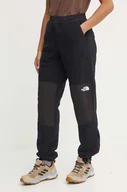 Spodnie damskie - The North Face spodnie dresowe Retro Denali Pant kolor czarny gładkie NF0A88YSJK31 - miniaturka - grafika 1
