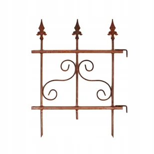 PALISADA OGRODOWA PŁOTEK OGRODOWY OBRZEŻE 66 CM RDZA METALOWE CORTEN - Ogrodzenia - miniaturka - grafika 1