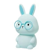 Lampy stojące - Lampka silikonowa LED Sanico Goldlux, Florek, niebieska - miniaturka - grafika 1