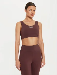 EA7 Emporio Armani Biustonosz sportowy 6DTH58 TJKLZ 1755 Fioletowy - Bielizna sportowa damska - miniaturka - grafika 1