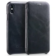 Etui i futerały do telefonów - moVear Etui flipSide S (skóra vintage) + Szkło Hartowane 3D X-PRO | Zestaw do iPhone X/Xs A0IPXS0S0BKVBK - miniaturka - grafika 1