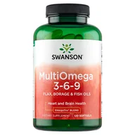 Suplementy naturalne - SWANSON Multiomega 3-6-9 120 kapsułek SWE020 - miniaturka - grafika 1