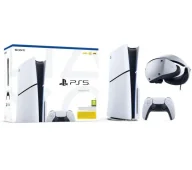 Konsole Playstation - Sony PlayStation 5 Slim D Chassis (PS5 1TB z napędem + Okulary PlayStation VR2 - miniaturka - grafika 1