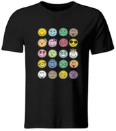 Moda i Uroda OUTLET - Koszulka na Dzień Kropki z Emotikonami, czarna, roz. 128 - miniaturka - grafika 1