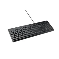 Klawiatury - Kensington KB100 EQ klawiatura Dom/Biuro USB QWERTY British English Czarny K63727UK - miniaturka - grafika 1
