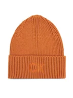Czapki damskie - Calvin Klein Czapka Re-Lock Beanie W/Emb K60K608660 Brązowy - miniaturka - grafika 1