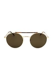 Okulary przeciwsłoneczne - Calvin Klein okulary przeciwsłoneczne kolor złoty - grafika 1