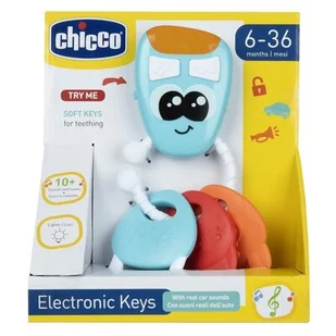 Chicco Moje Pierwsze Elektryczne Kluczyki 2001 - Zabawki interaktywne dla dzieci - miniaturka - grafika 1